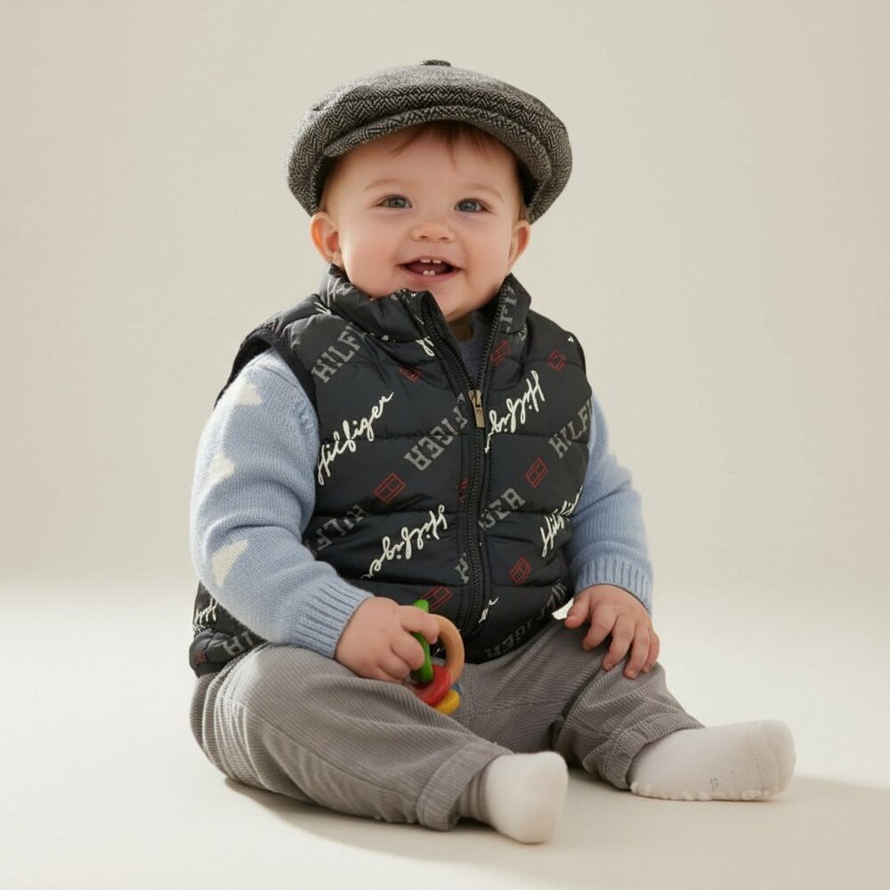 Tommy Hilfiger Logo Puffer Vest 6-9 Months